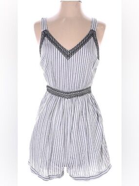 Japna Striped V-Neck Romper